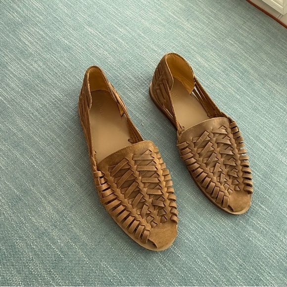 Nisolo Shoes - Nisolo Huarache Women's Tan Leather Casual Slip-On Sandals Size 10